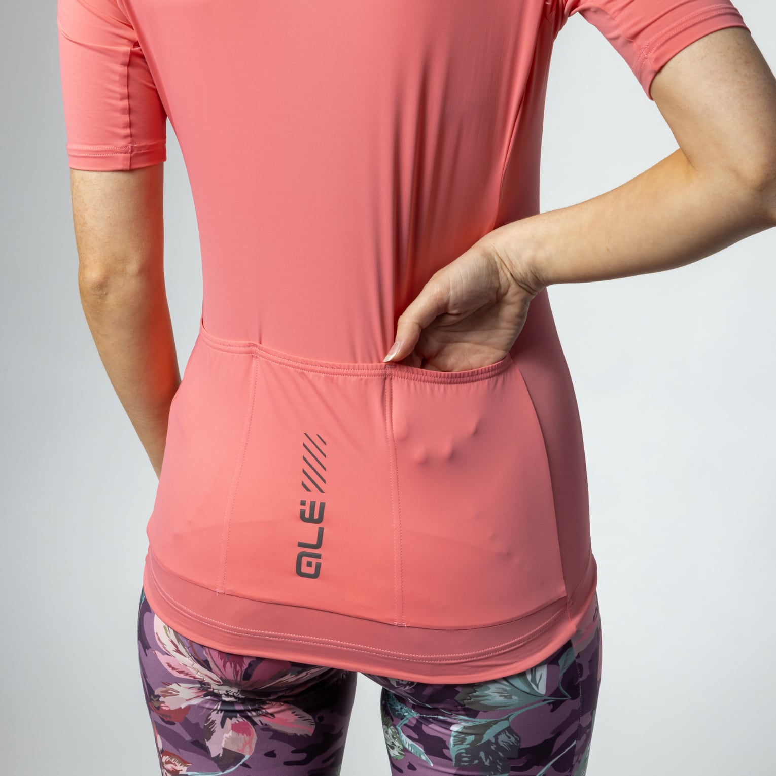 al-cycling-maglia-manica-corta-donna-color-block image 5