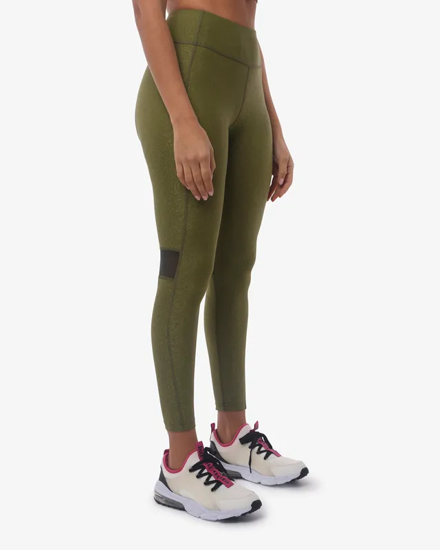 leggings-jaked-activewear-cachewire-donna-stampa-con-bustino-in-vita-tinta-unita image 1