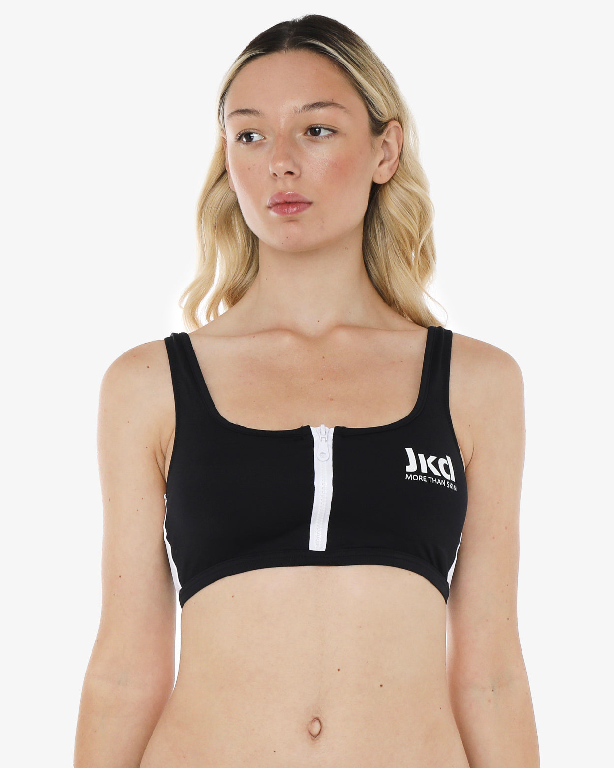 jaked-bra-core-top-da-bagno-donna-reggiseno-sportivo-con-zip-frontale image 1