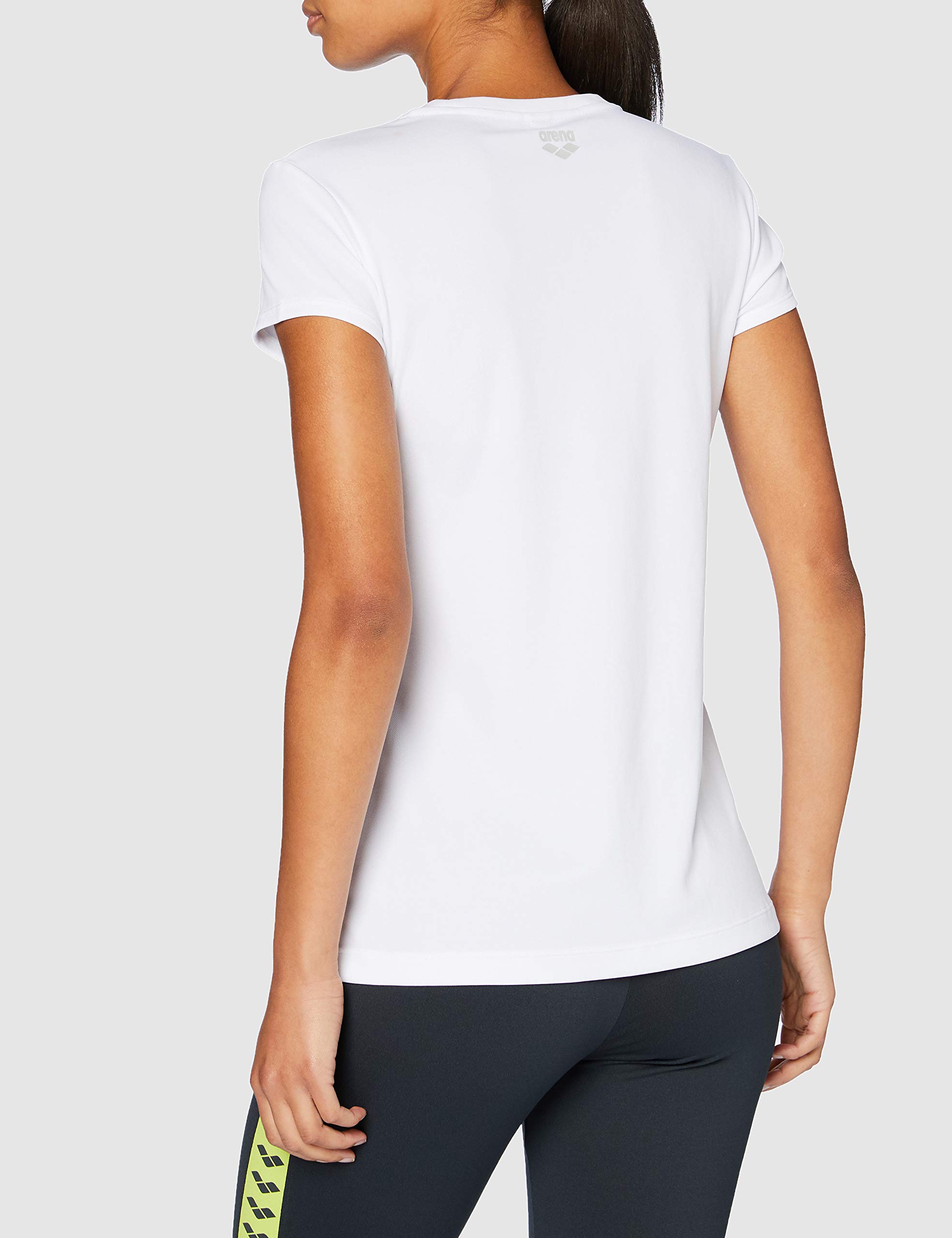 arena-w-gym-s-s-logo-t-shirt-donna-bianco-logo-iridescent-stripe image 4