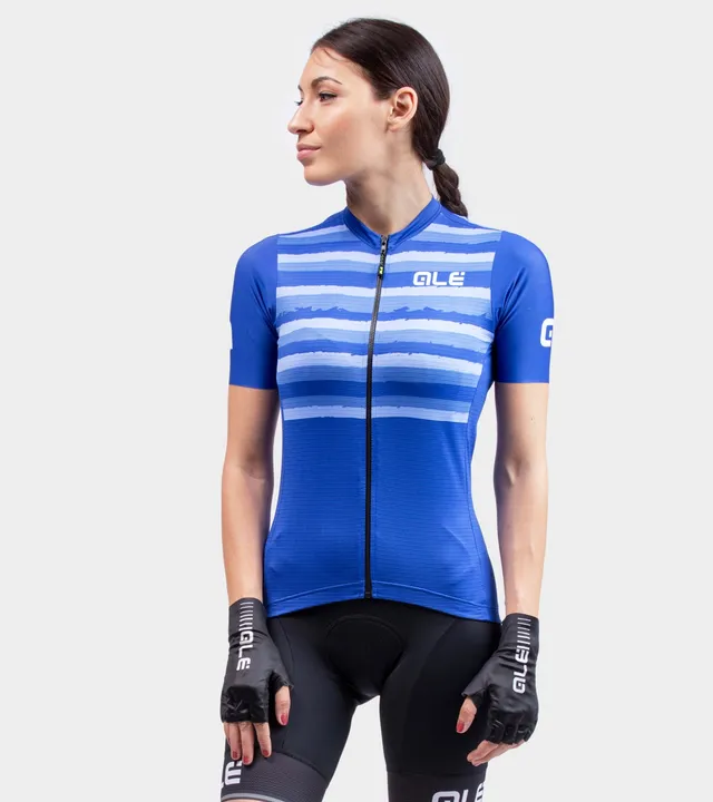 al-cycling-waves-maglia-manica-corta-donna-jersey-da-ciclismo-con-maniche-raw-cu image 1