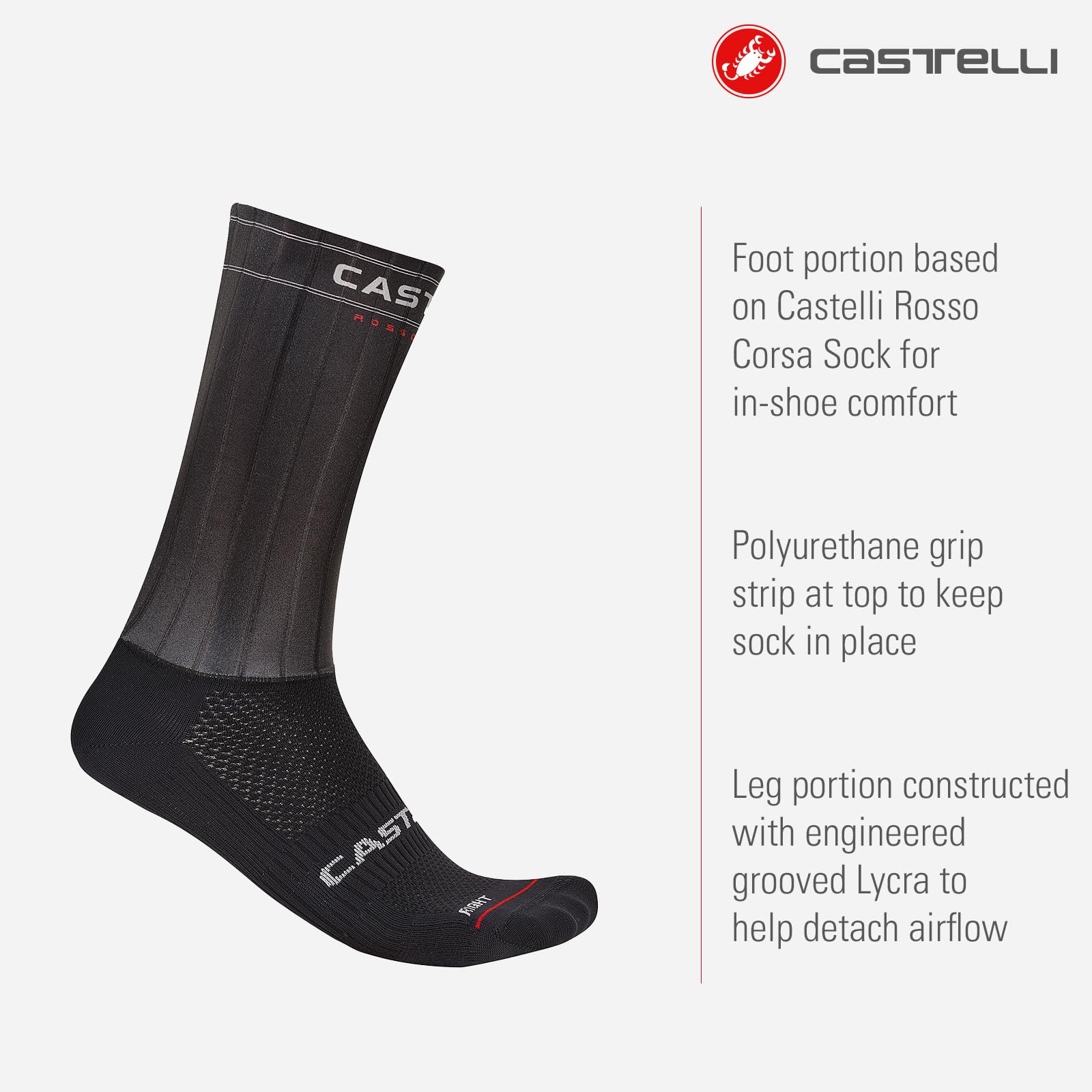 castelli-fast-feet-4-aero-calzini-da-ciclismo-antiscivolo-uomo-e-donna image 2