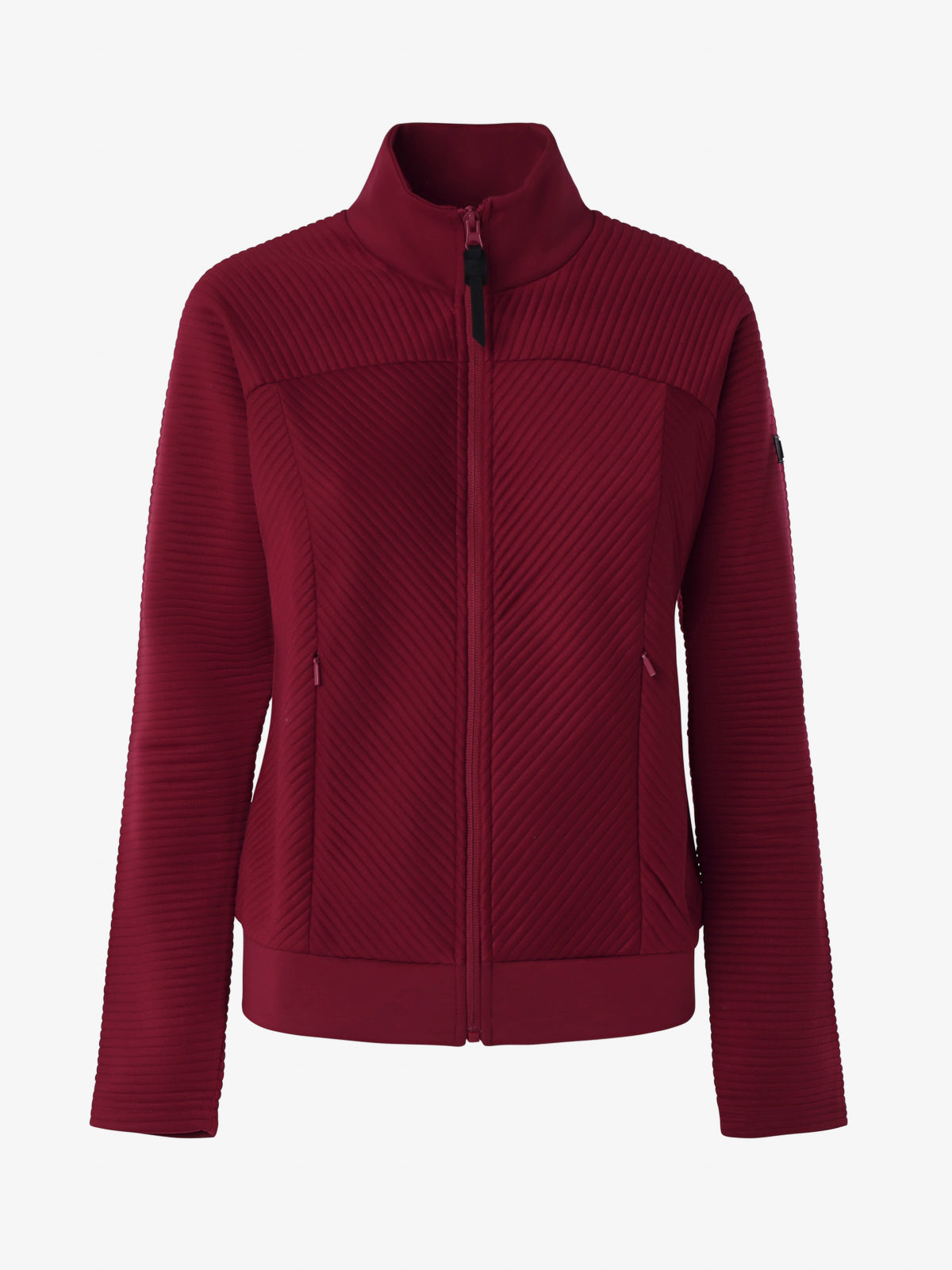 jaked-felpa-volume-con-zip-e-colletto-felpa-donna-con-tasche-laterali image 6