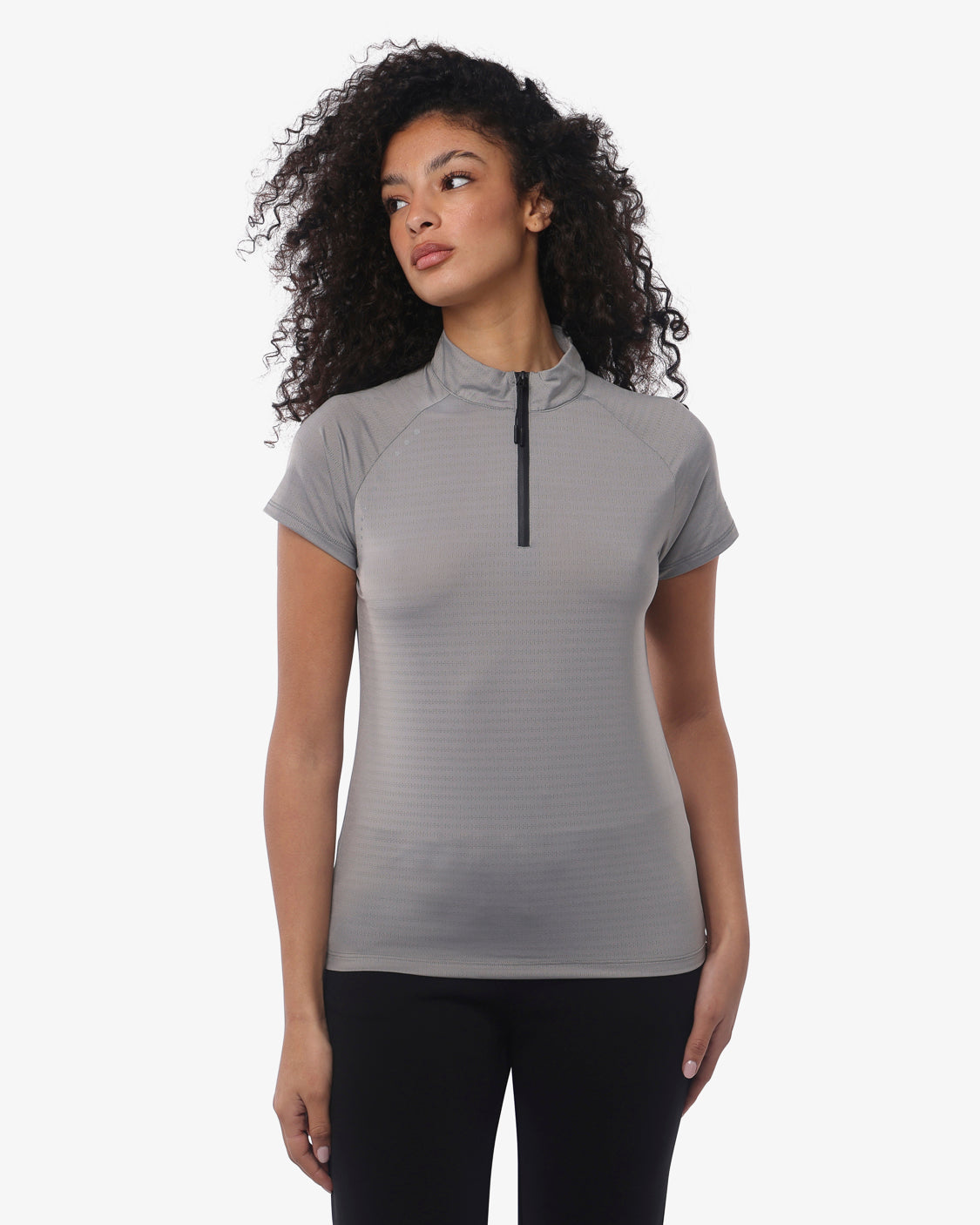 jaked-activewe-orion-t-shirt-donna-a-collo-alto-con-zip-e-manica-raglan-maglia-t image 6