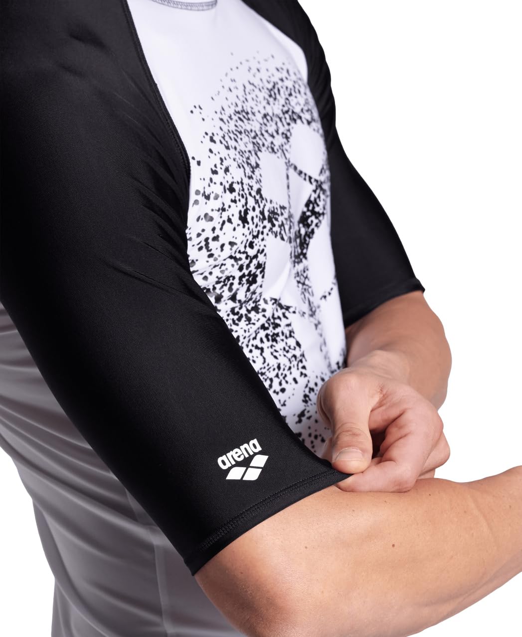 arena-uomo-rash-vest-s-s-graphic-maglia-protezione-solare-da-nuoto image 5