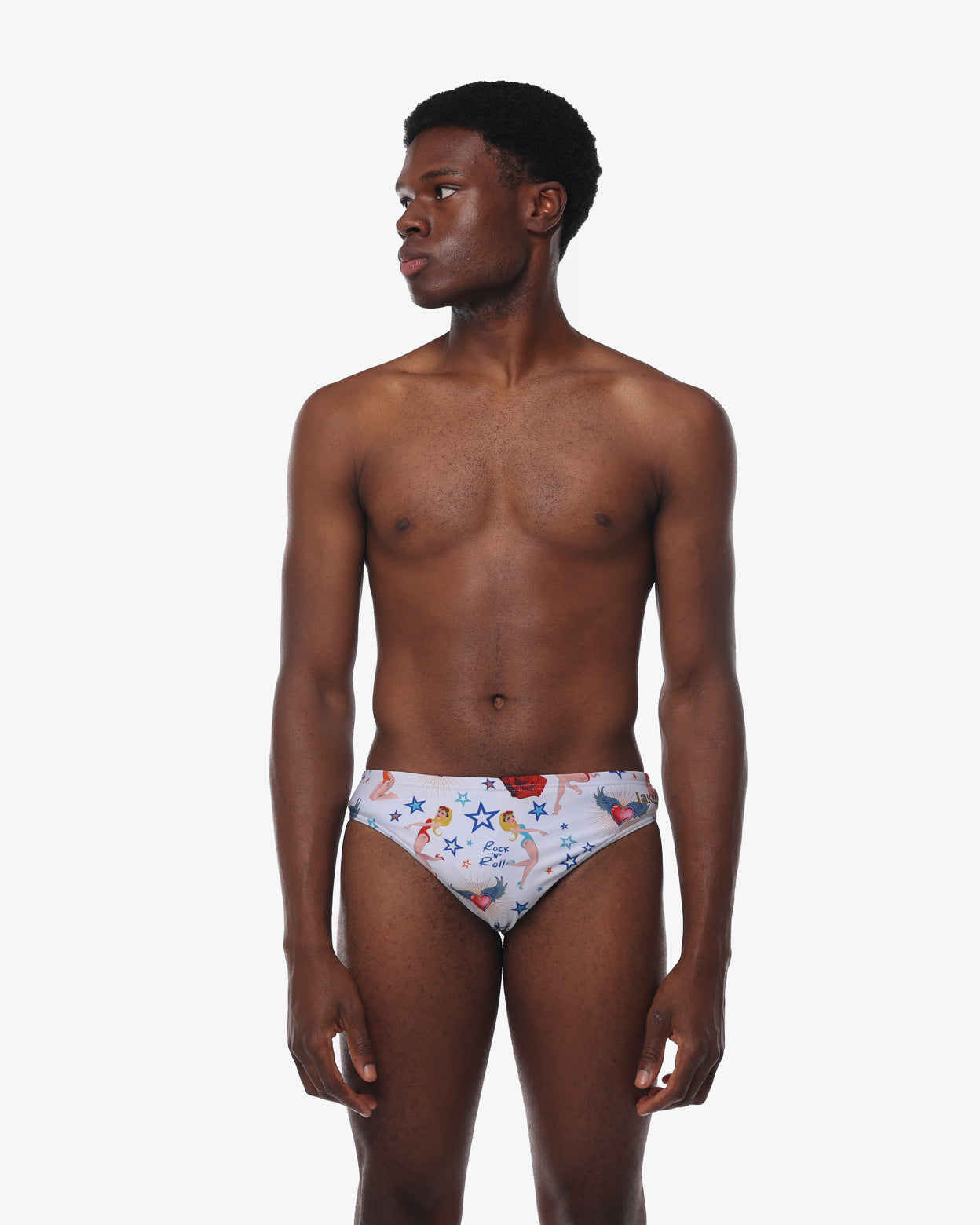 jaked-brief-pin-up-costume-da-piscina-uomo-tessuto-resistente-al-cloro-compressi image 1