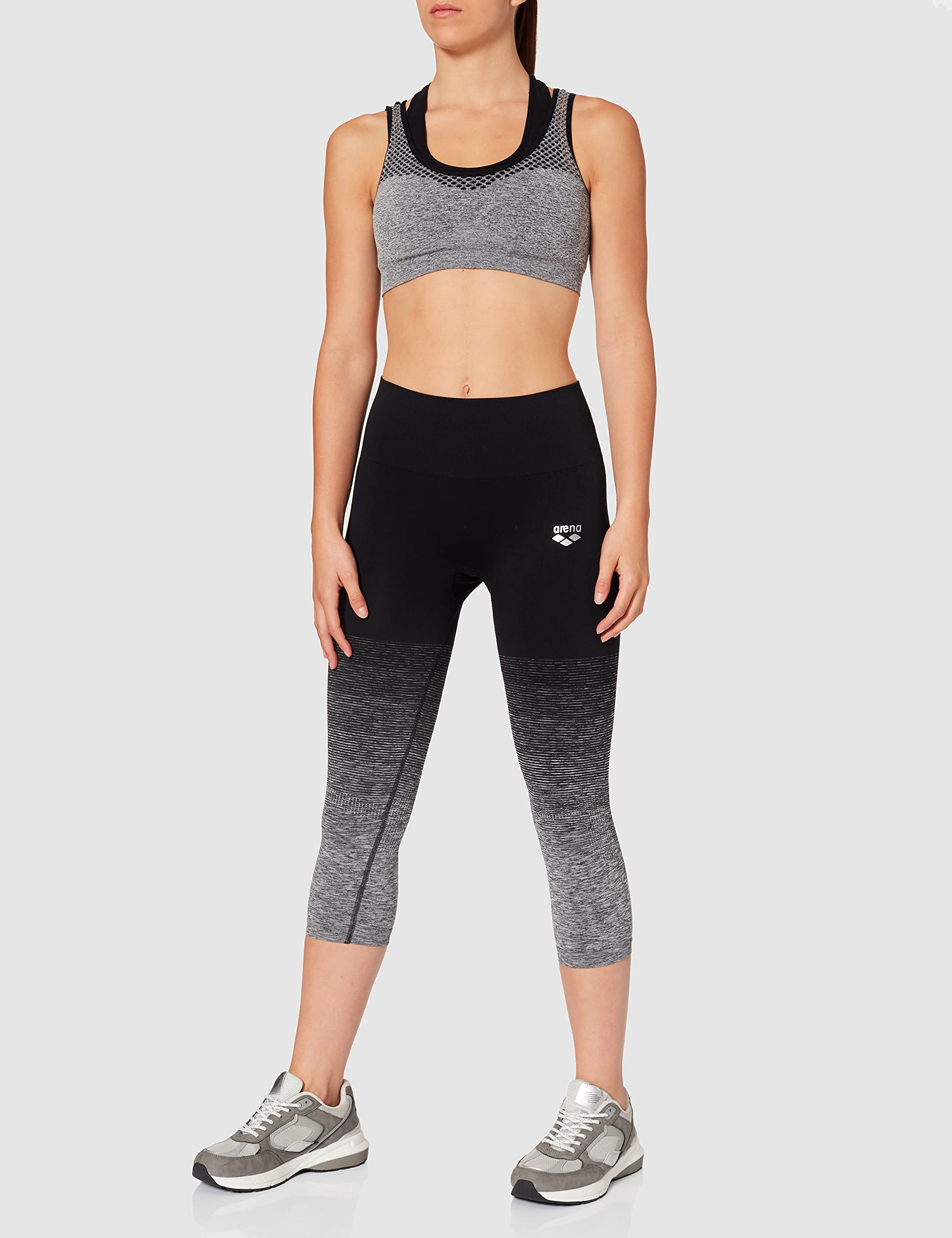 arena-w-seamless-3-4-tight-leggings-3-4-senza-cuciture-donna-nero image 2