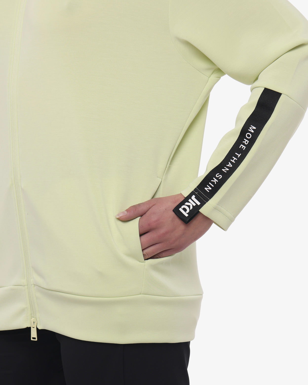 jaked-jomei-felpa-donna-con-cappuccio-e-zip-integrale-tessuto-tecnico-antipiega image 4