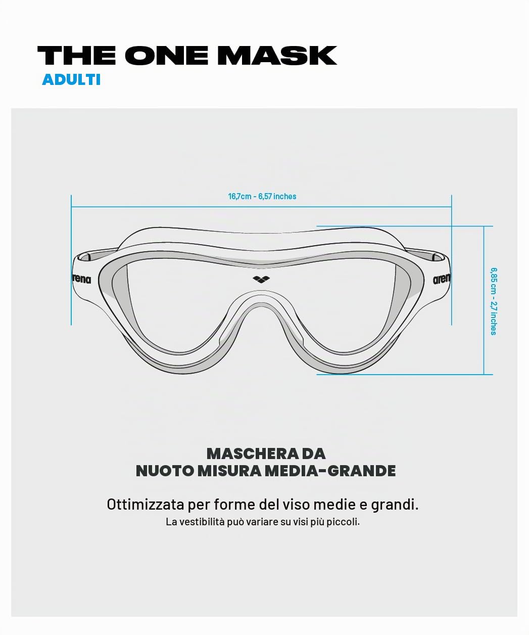 arena-the-one-mask-mirror-occhialini-nuoto-anti-appannamento-unisex-adulto image 4