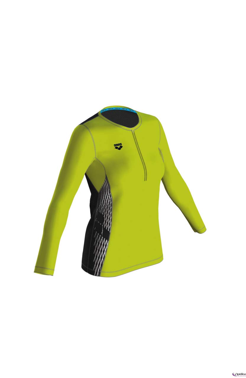 arena-w-run-h-z-long-sleeve-maglia-donna-mezza-zip-per-la-corsa image 2