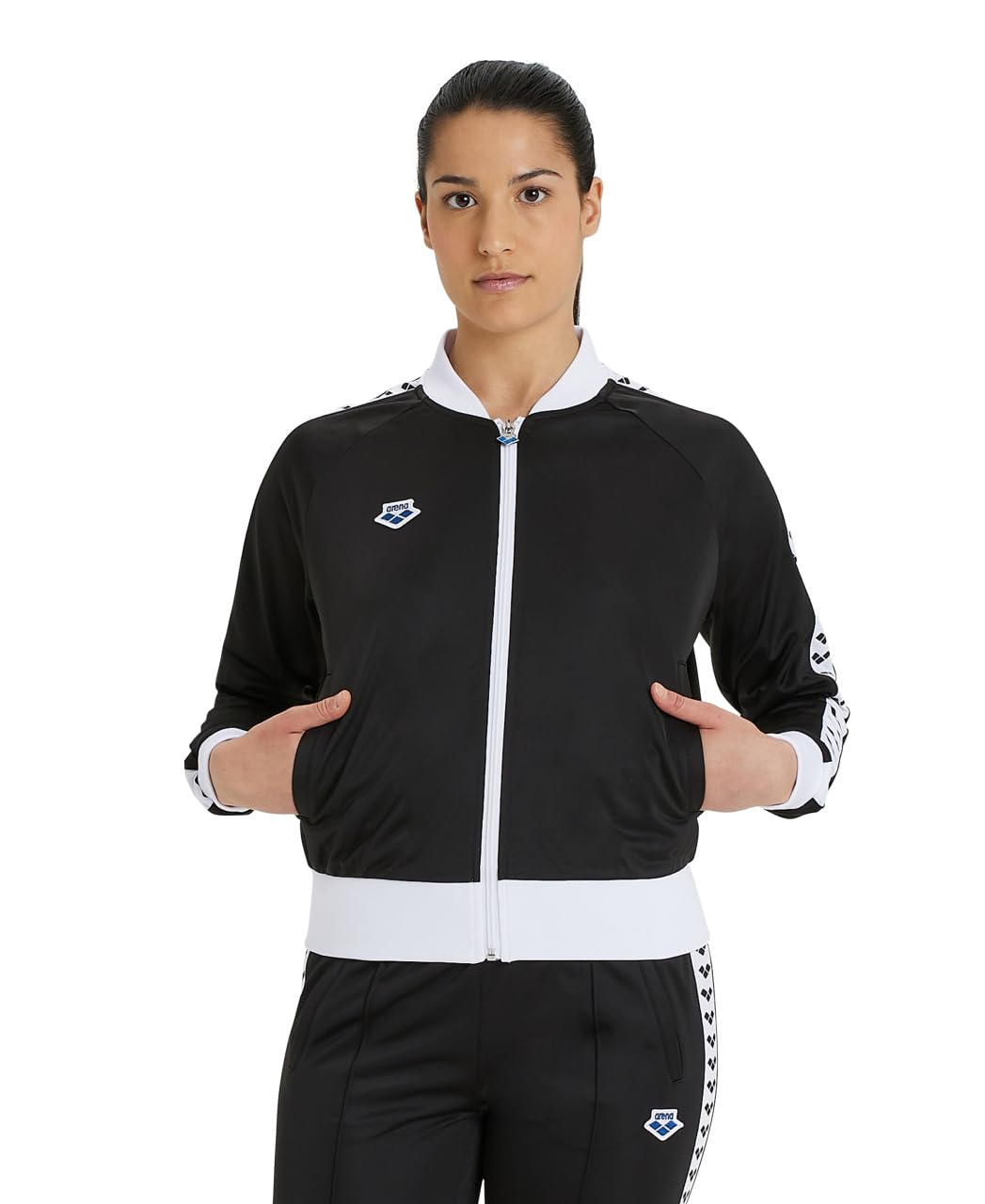 arena-giacca-da-donna-icons-relax-team-felpa-sportiva-retr-con-logo image 1