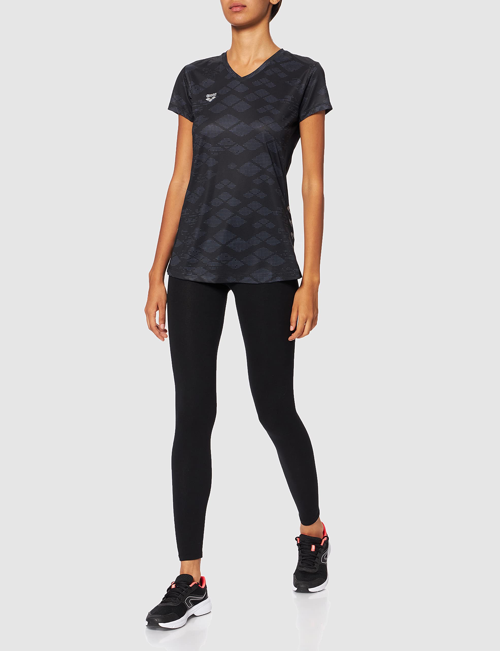 arena-w-run-s-s-mesh-solid-maglietta-running-a-maniche-corte-donna-2 image 3