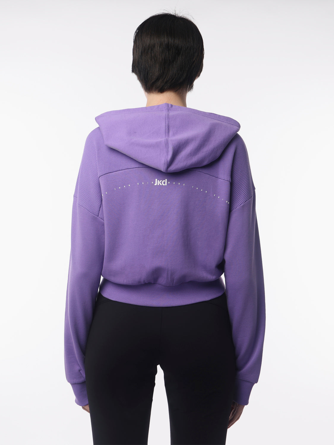 jaked-felpa-kotton-mix-con-cappuccio-e-full-zip-felpa-donna-in-cotone-e-rete-str image 7