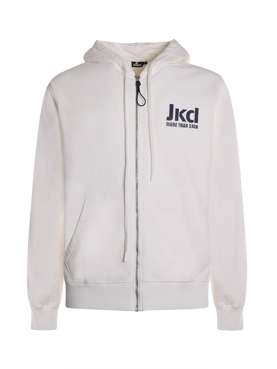 jaked-felpa-logo-22-con-zip-e-cappuccio-uomo image 1