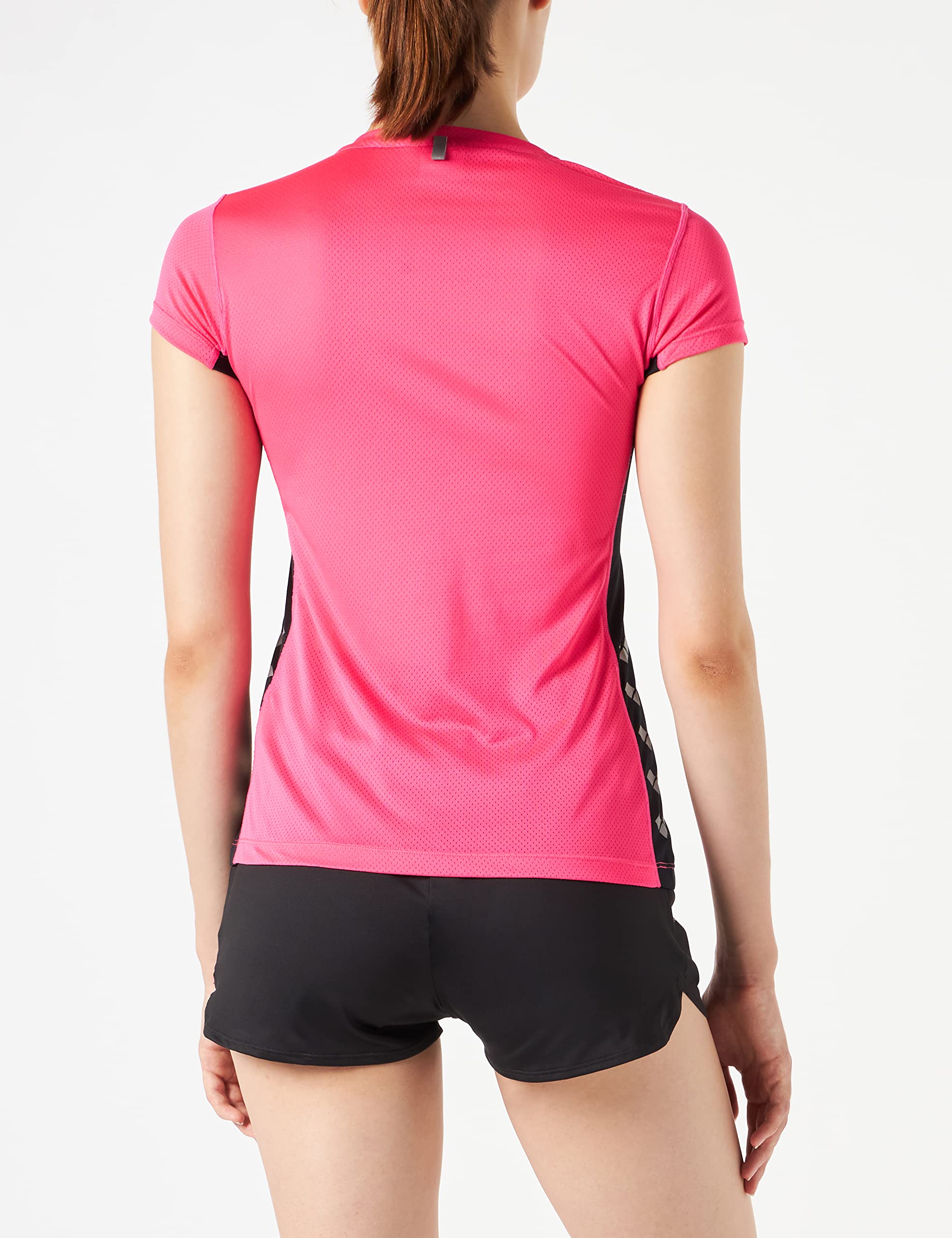 arena-w-run-s-s-mesh-solid-maglietta-running-a-maniche-corte-donna image 5