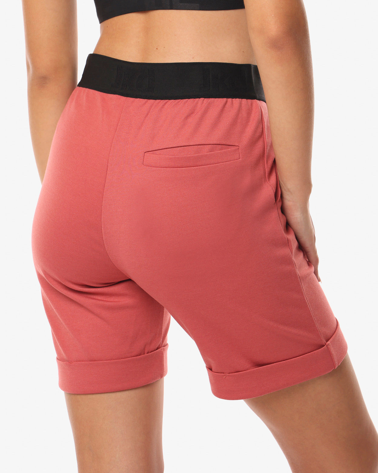 jaked-bermuda-sportswear-reset-donna-shorts-in-felpa-leggera-con-elastico-in-vit image 5