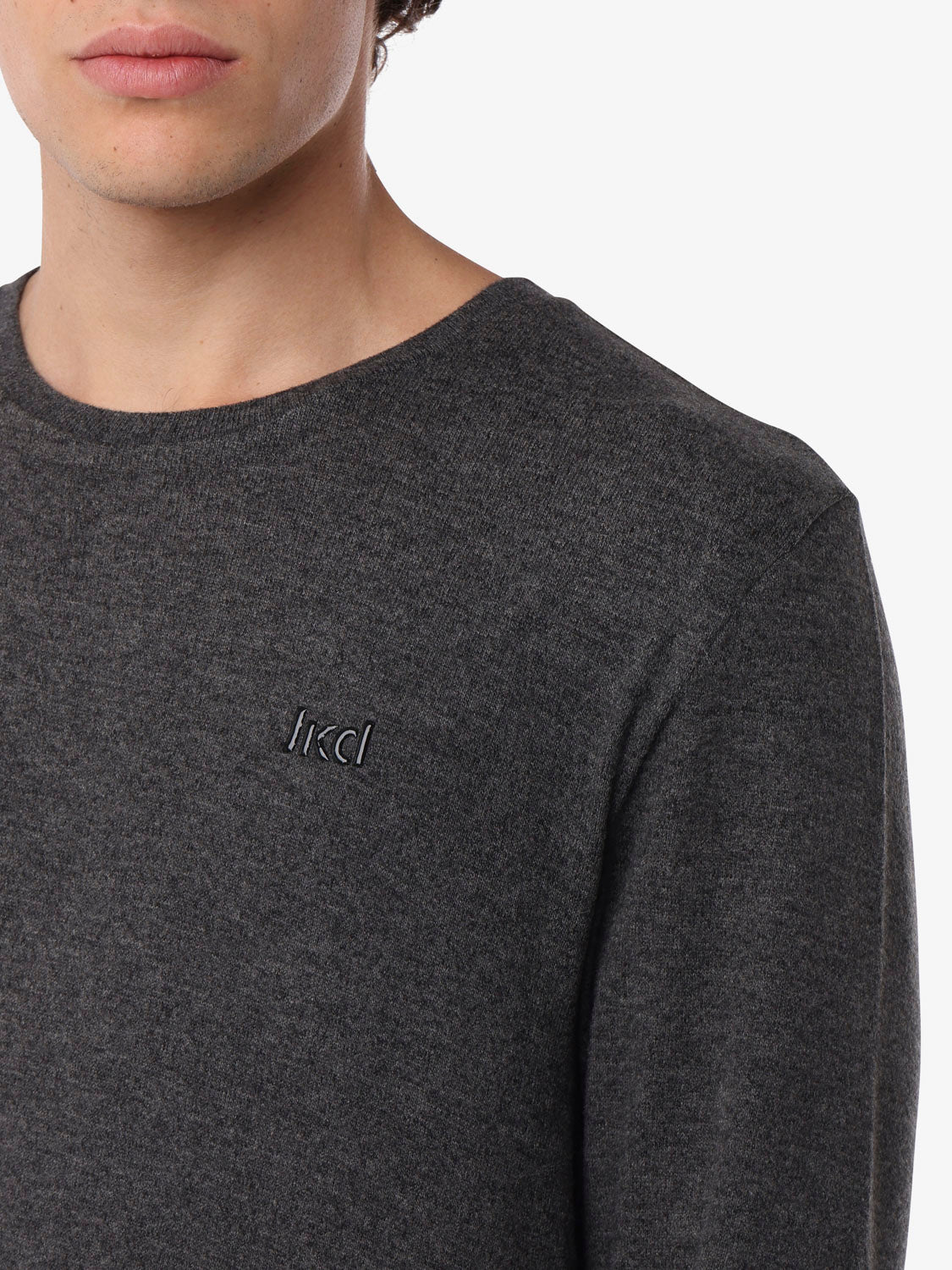 felpa-jaked-handy-girocollo-in-tessuto-simil-knitted-logo-silicone-uomo image 4