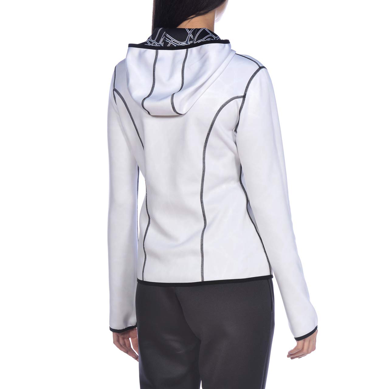 arena-w-hooded-spacer-giacca-reversibile-con-cappuccio-donna image 8