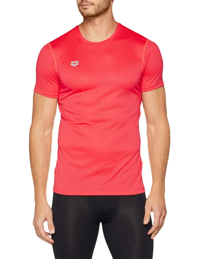 arena-run-maglia-a-maniche-corte-in-mesh-uomo-t-shirt-sportiva-traspirante image 1
