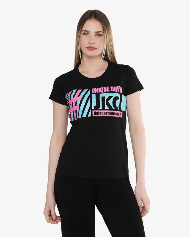 jaked-maglia-sideralis-donna-t-shirt-in-cotone-100-con-maxi-stampa-vestibilit-re image 1