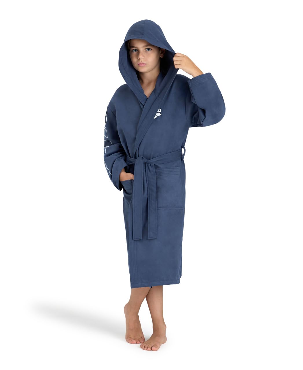 arena-zeal-plus-jr-accappatoio-unisex-per-bambini-e-ragazzi-ideale-per-piscina-e image 7
