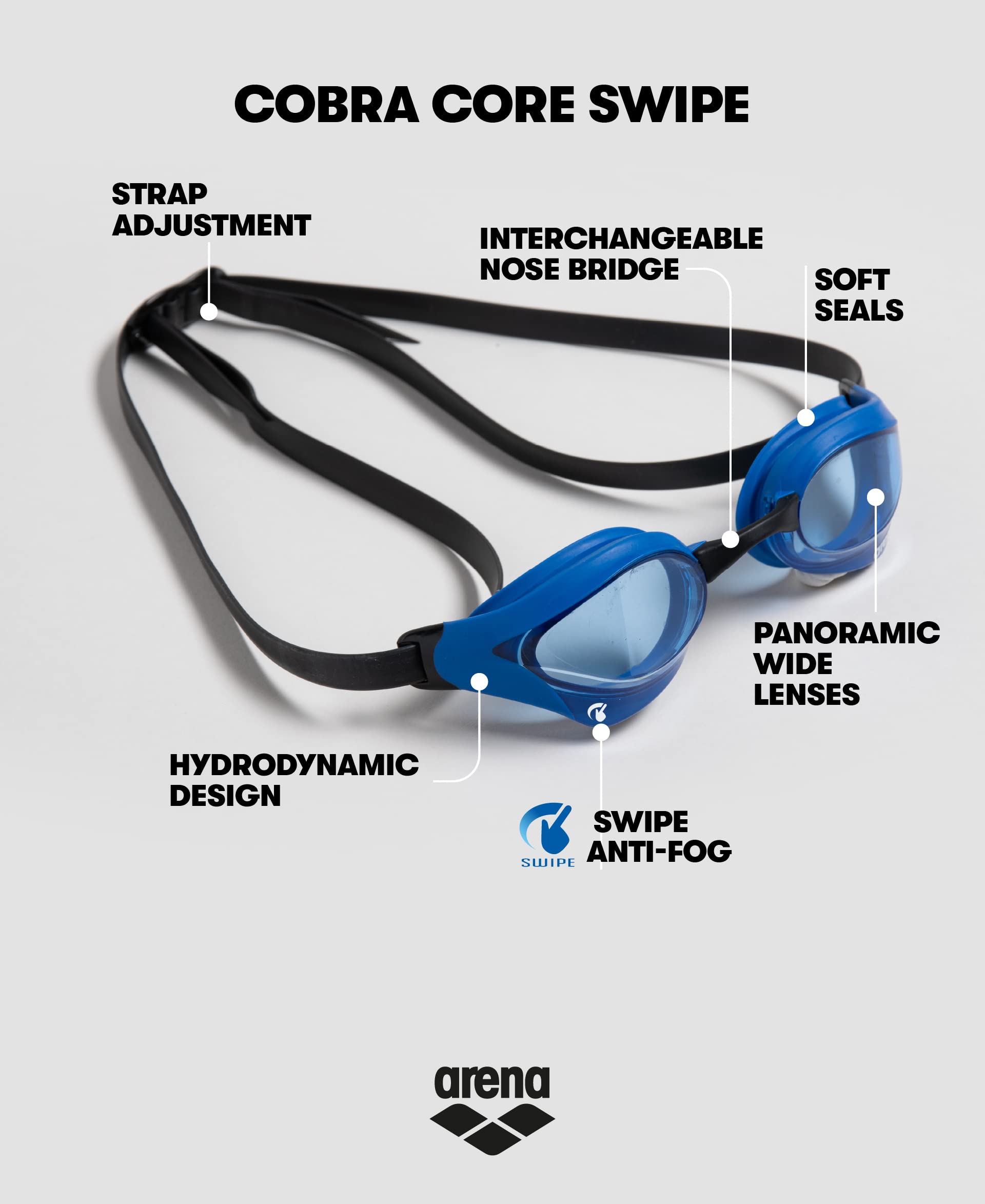 arena-cobra-core-swipe-occhialini-da-gara-con-lenti-curve-anti-appannamento-e-5- image 2