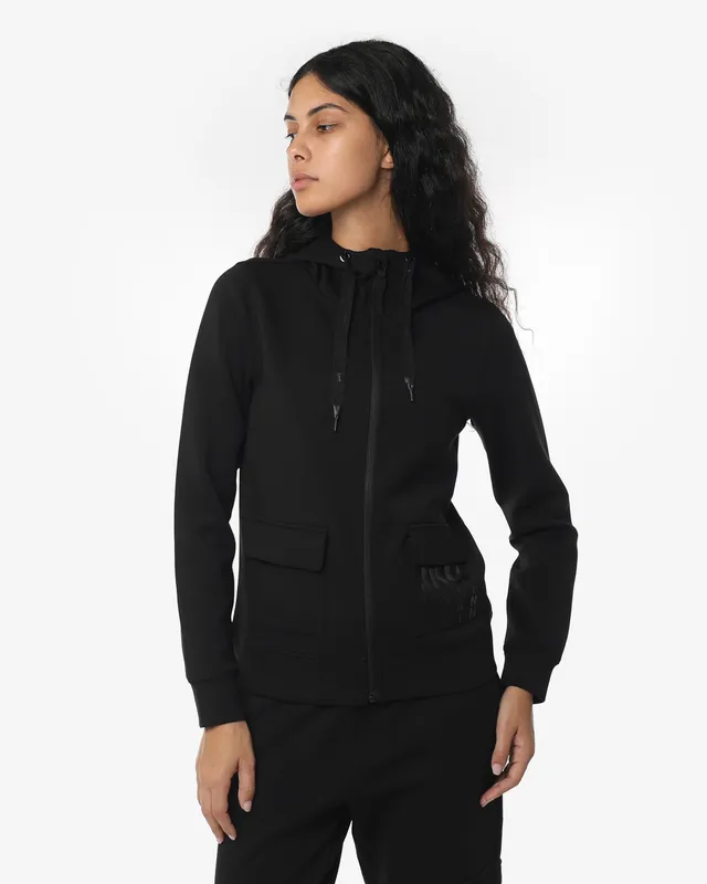 jaked-felpa-crop-full-zip-cappuccio-cargo-donna image 1