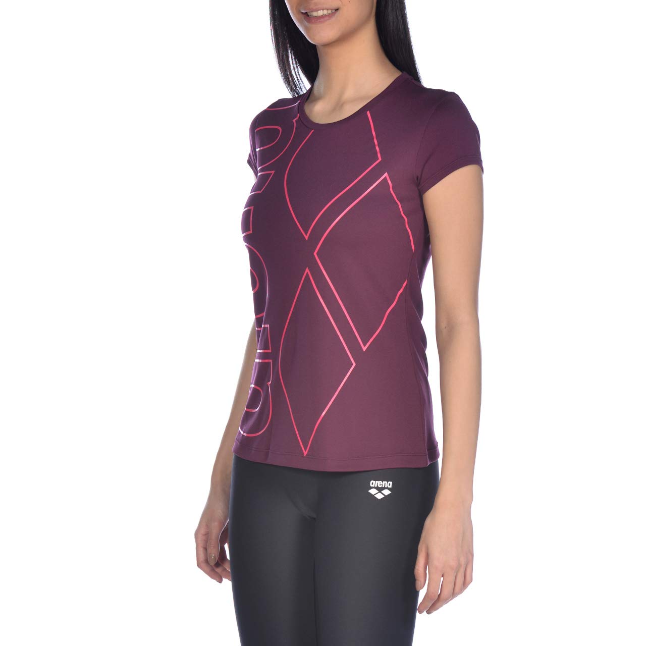 arena-gym-logo-maglia-a-maniche-corte-donna-per-palestra-e-tempo-libero-attivo image 2