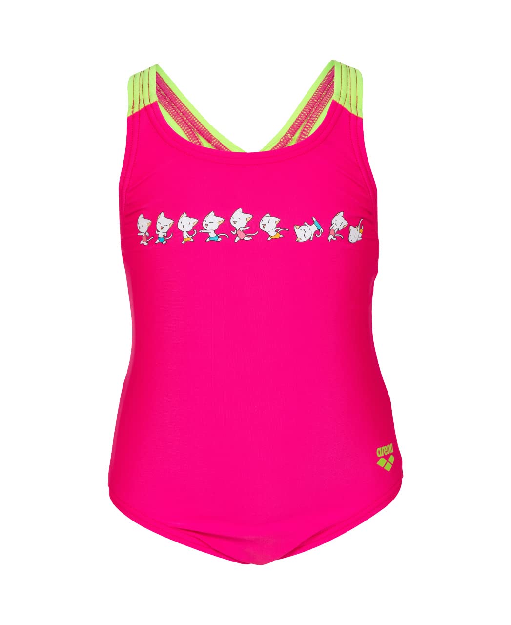 arena-kids-girl-s-arena-friends-swimsuit-costume-intero-swim-pro-back-bambine-e- image 2