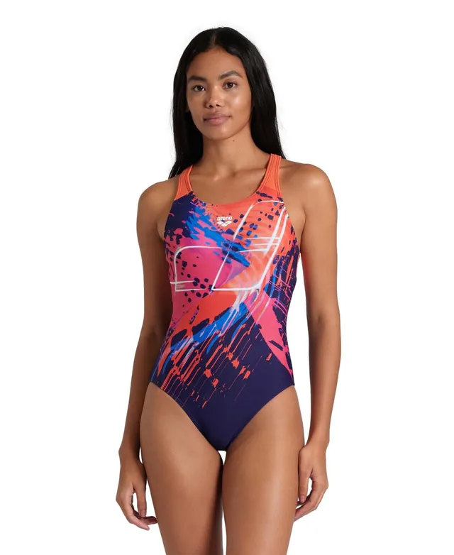 arena-women-s-funny-spot-swimsuit-v-back-costume-intero-donna image 1