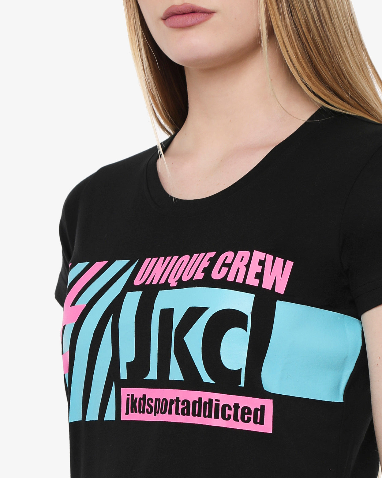 jaked-maglia-sideralis-donna-t-shirt-in-cotone-100-con-maxi-stampa-vestibilit-re image 4