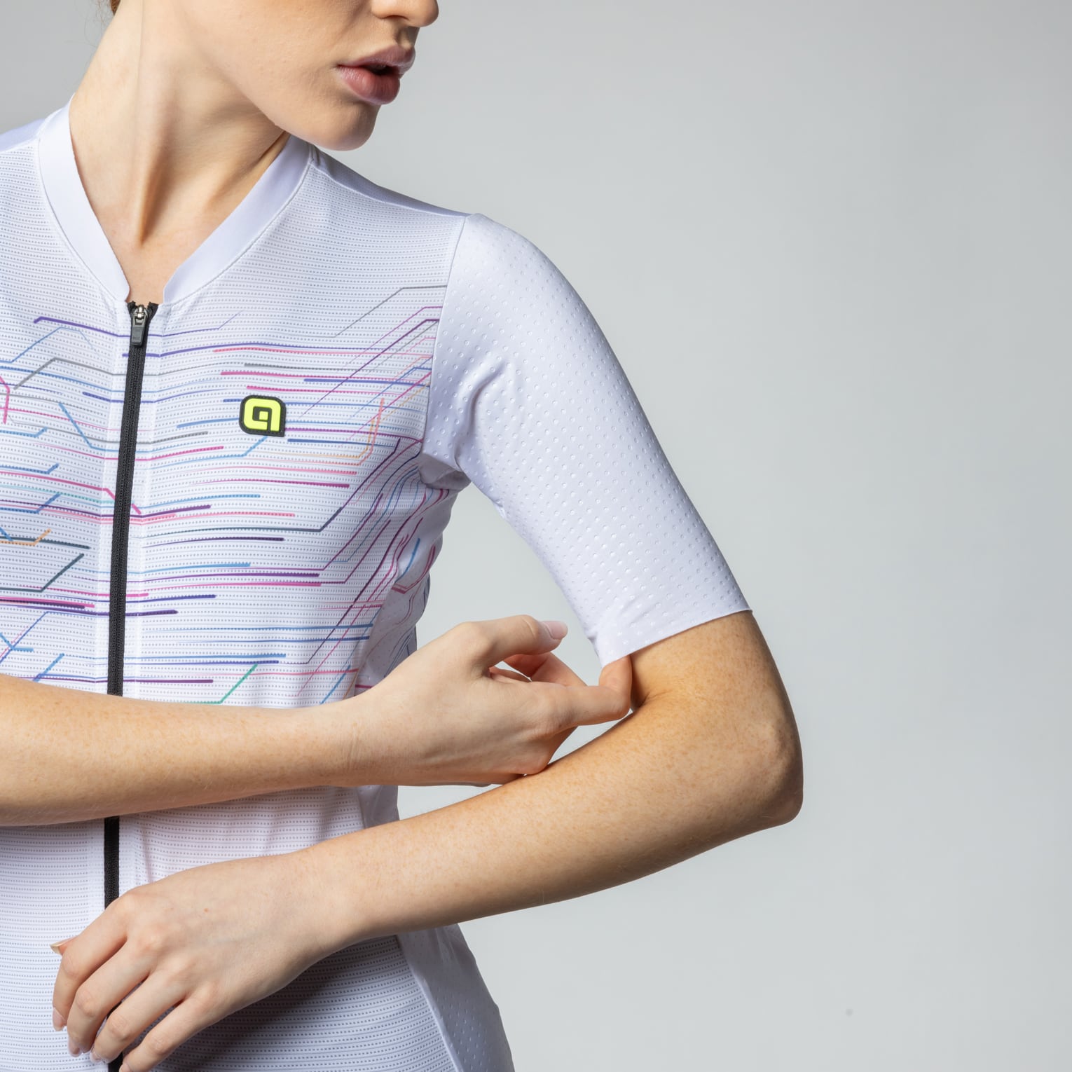 al-cycling-maglia-manica-corta-donna-megabyte-maglia-ciclismo-traspirante-per-do image 4