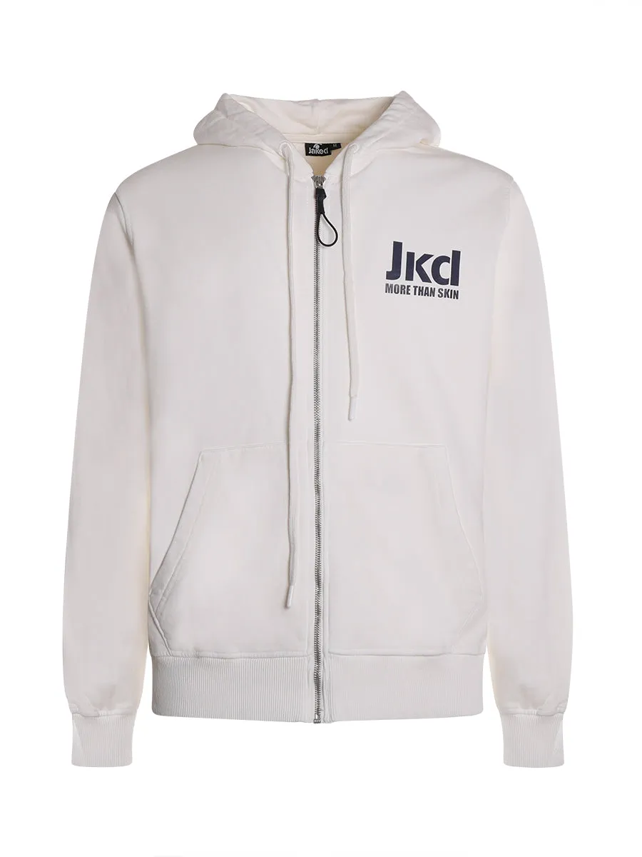 jaked-felpa-logo-22-con-zip-e-cappuccio-uomo image 1