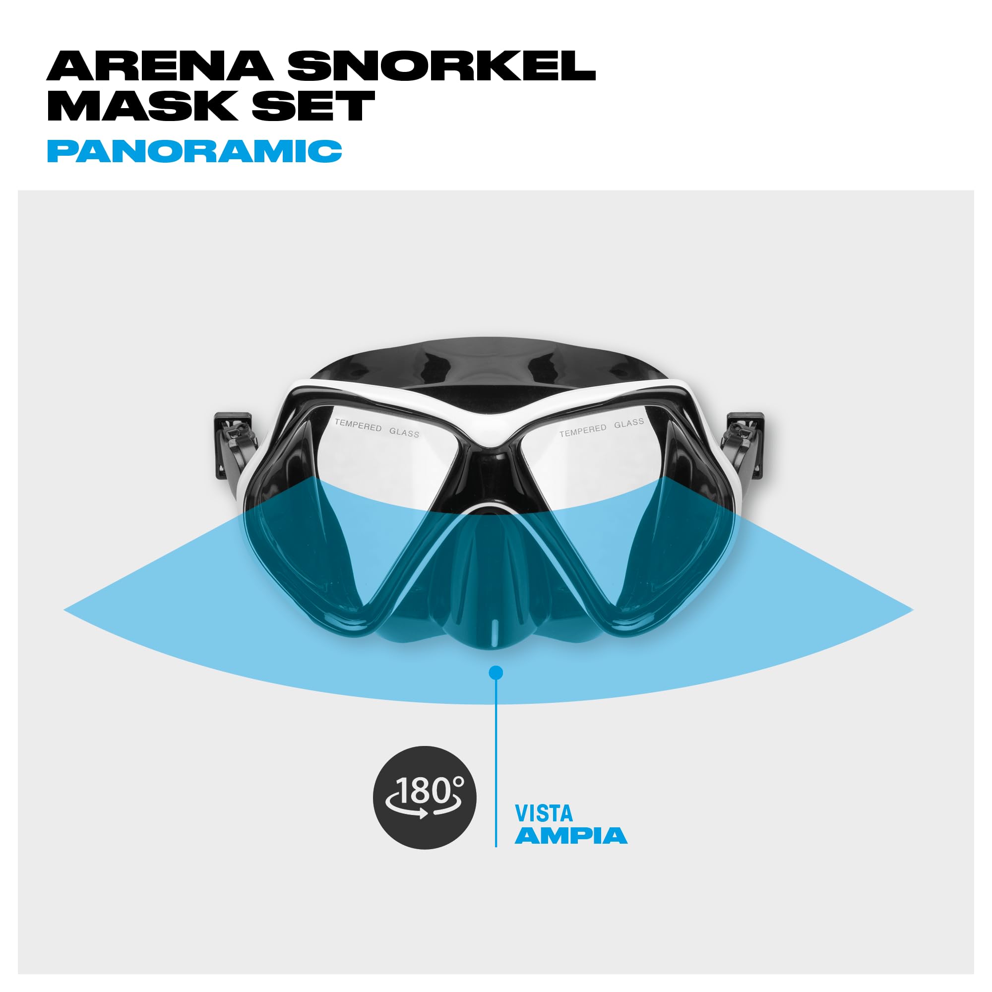 arena-snorkel-mask-set-adult-set-maschera-e-boccaglio-da-snorkeling image 3