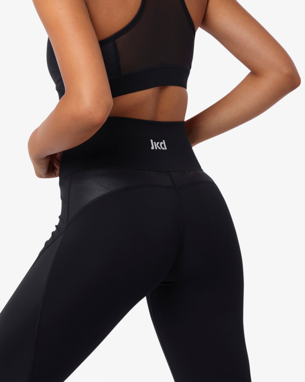 leggings-jaked-shiny-donna-poliestere-elasticizzato-con-inserti-lucidi-vestibili image 5