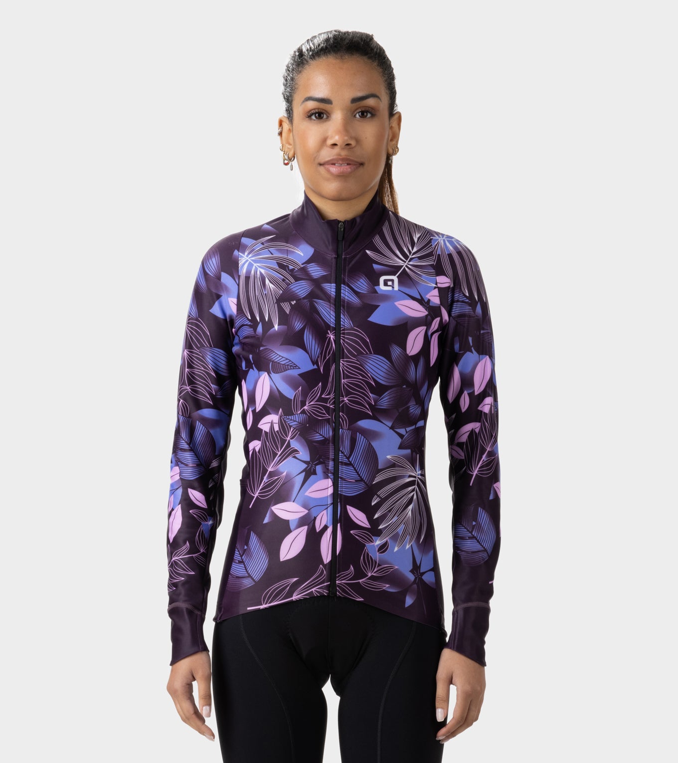 al-cycling-maglia-manica-lunga-donna-green-garden-jersey-termica-eco-friendly image 7