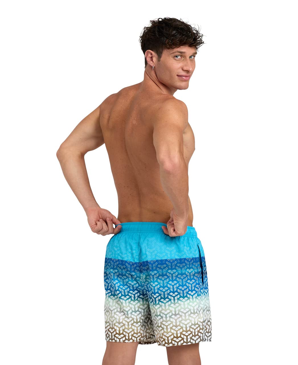 arena-men-s-beach-boxer-placed-swim-trunks-costume-da-bagno-uomo image 2