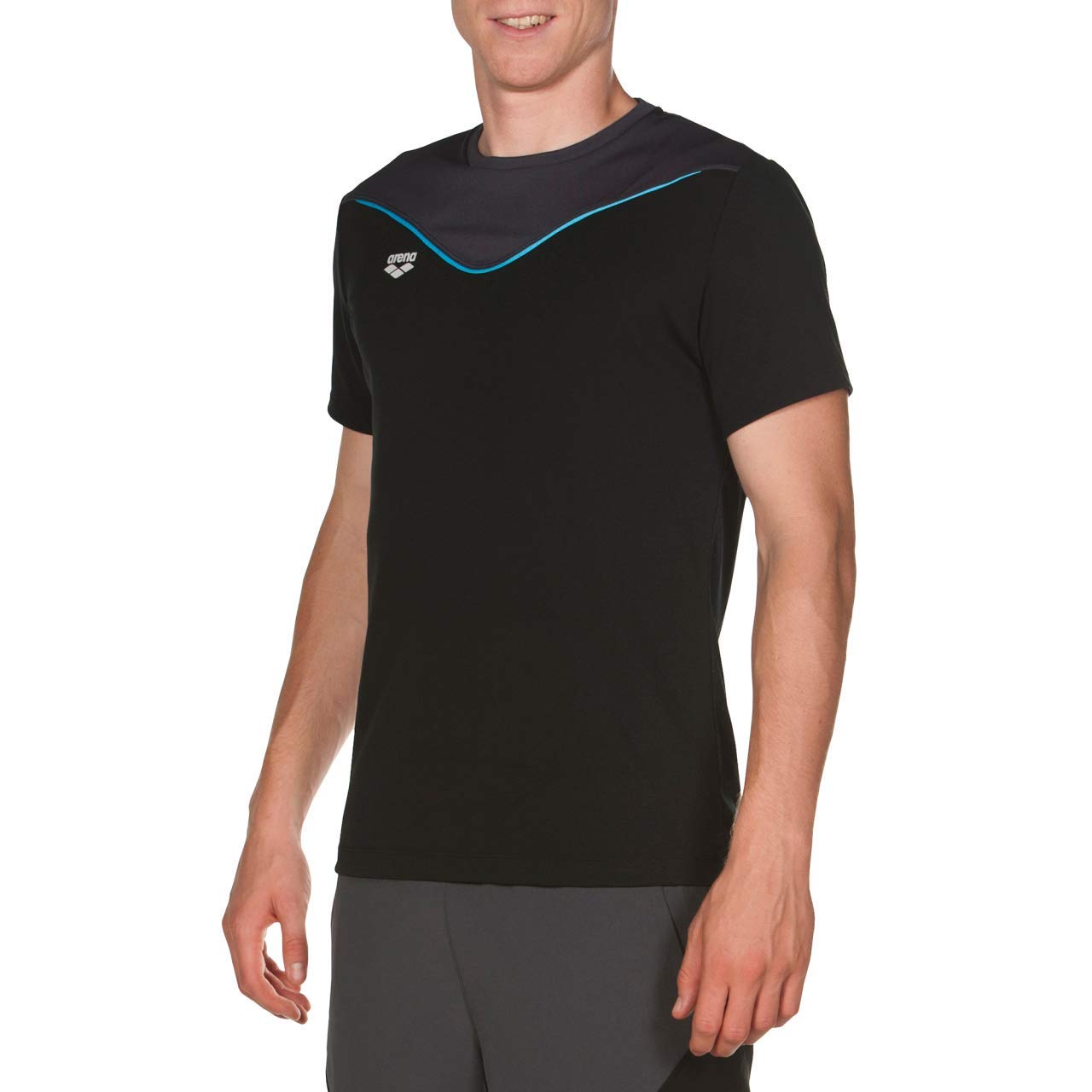 arena-m-gym-s-s-panel-maglia-uomo-t-shirt-palestra-traspirante image 2