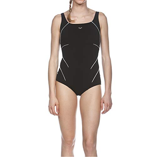 arena-gioiello-costume-da-bagno-donna-nero-bianco-taglia-54-modellante-con-bodyl image 6