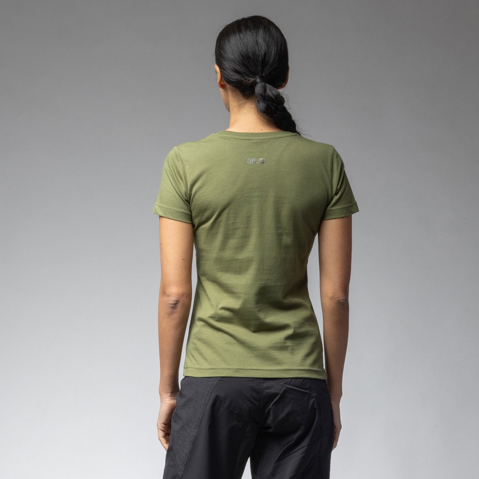 al-cycling-t-shirt-donna-cotone-stampa-maxi-logo-metallizzato-post-gara image 6