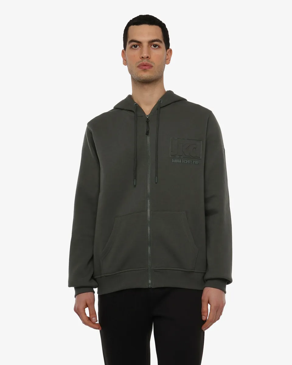 jaked-felpa-full-zip-con-cappuccio-steady-fw-uomo-modello-jkfl6sd01u image 1