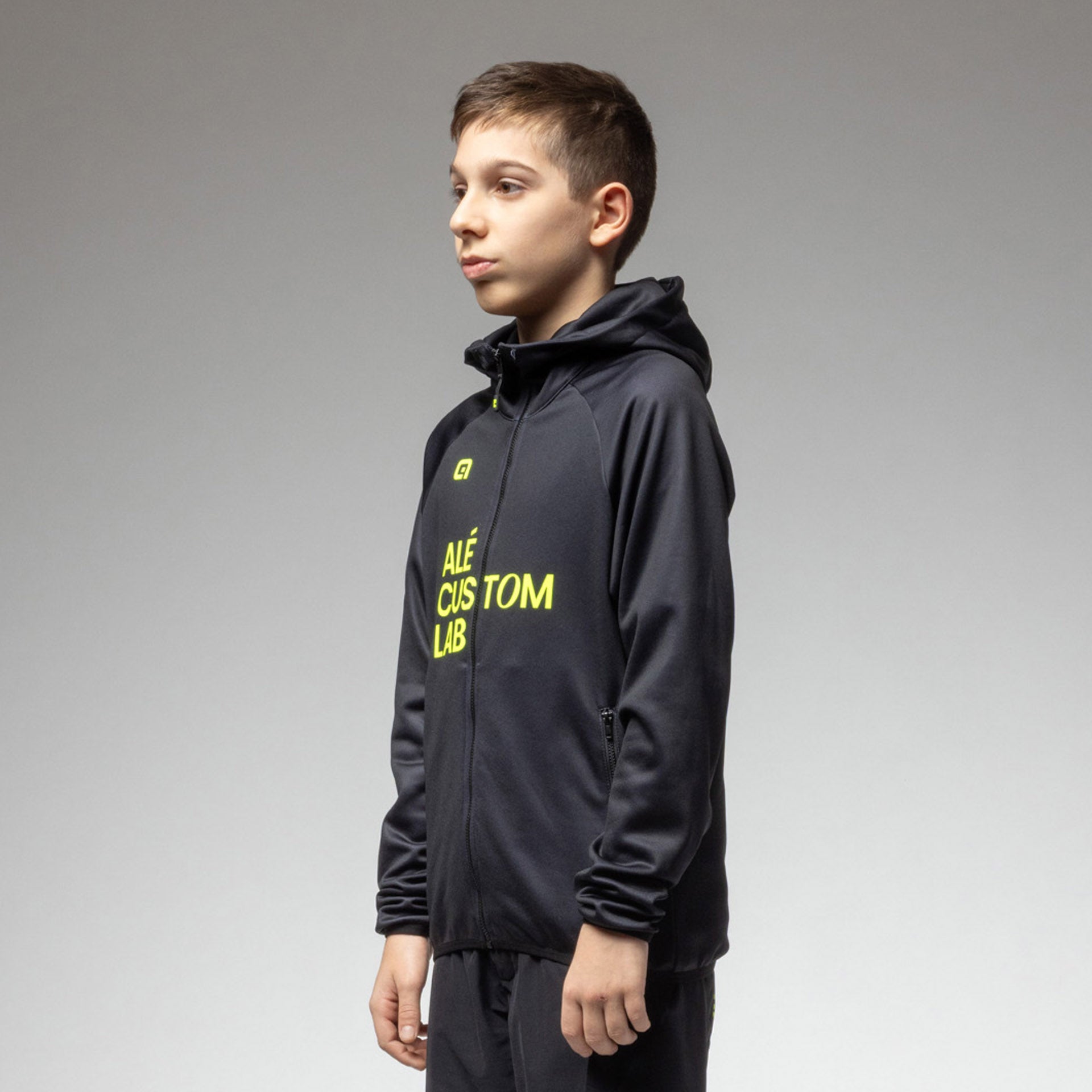 al-cycling-sweatshirt-bambino-felpa-con-2-tasche-zip image 1