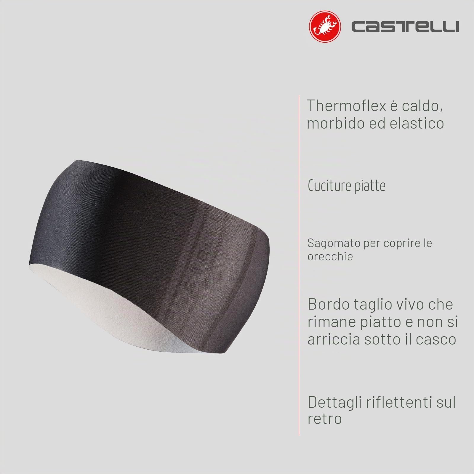 castelli-pro-thermal-2-headband-fascia-per-la-testa-da-ciclismo image 2