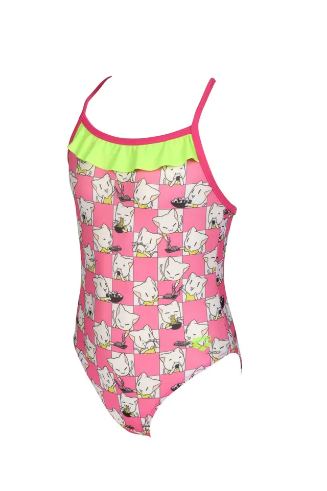 arena-kids-girl-s-arena-friends-swimsuit-cross-back-costume-intero-bambine-e-rag image 1