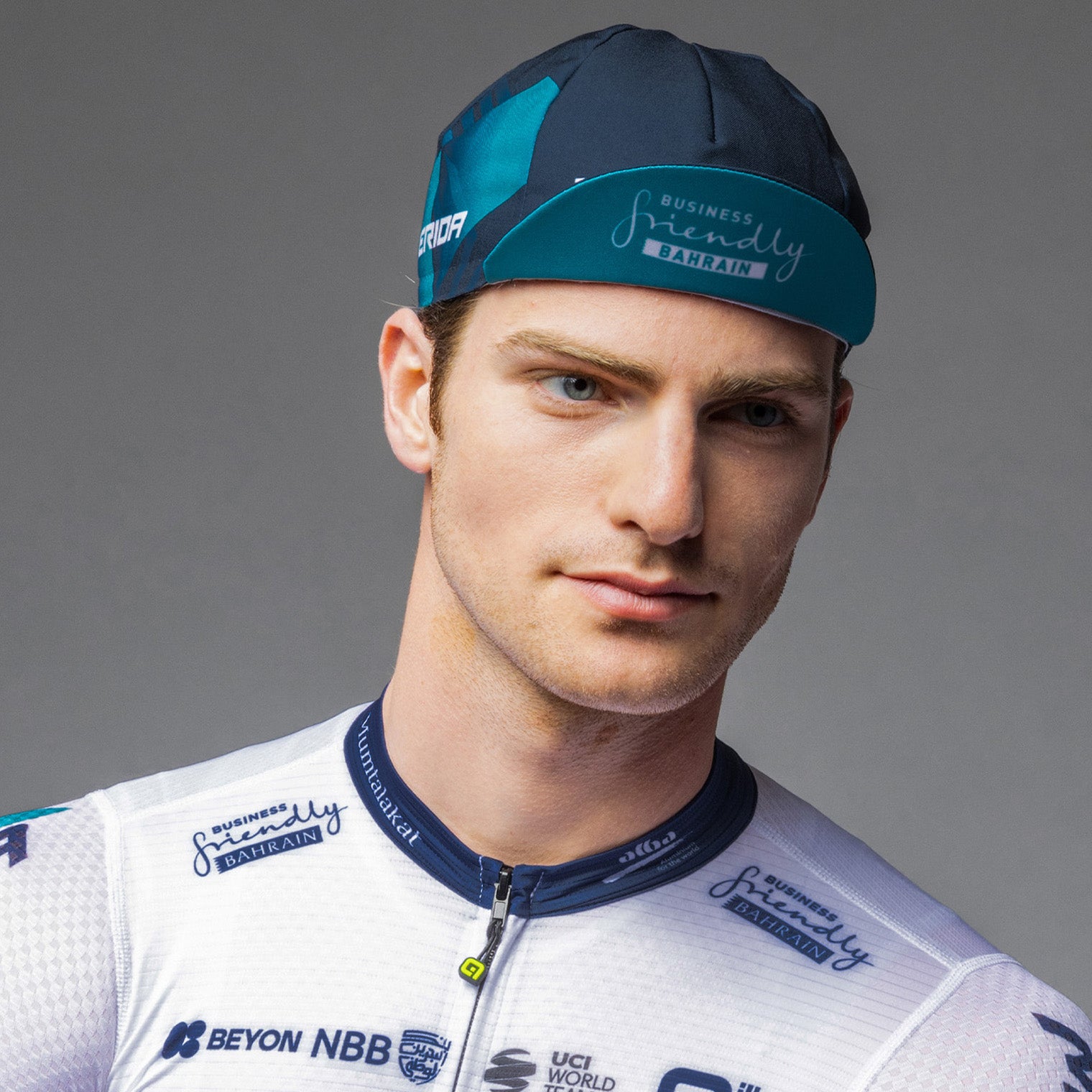 cappellino-unisex-al-cycling-bahrain-victorious-protezione-solare image 5