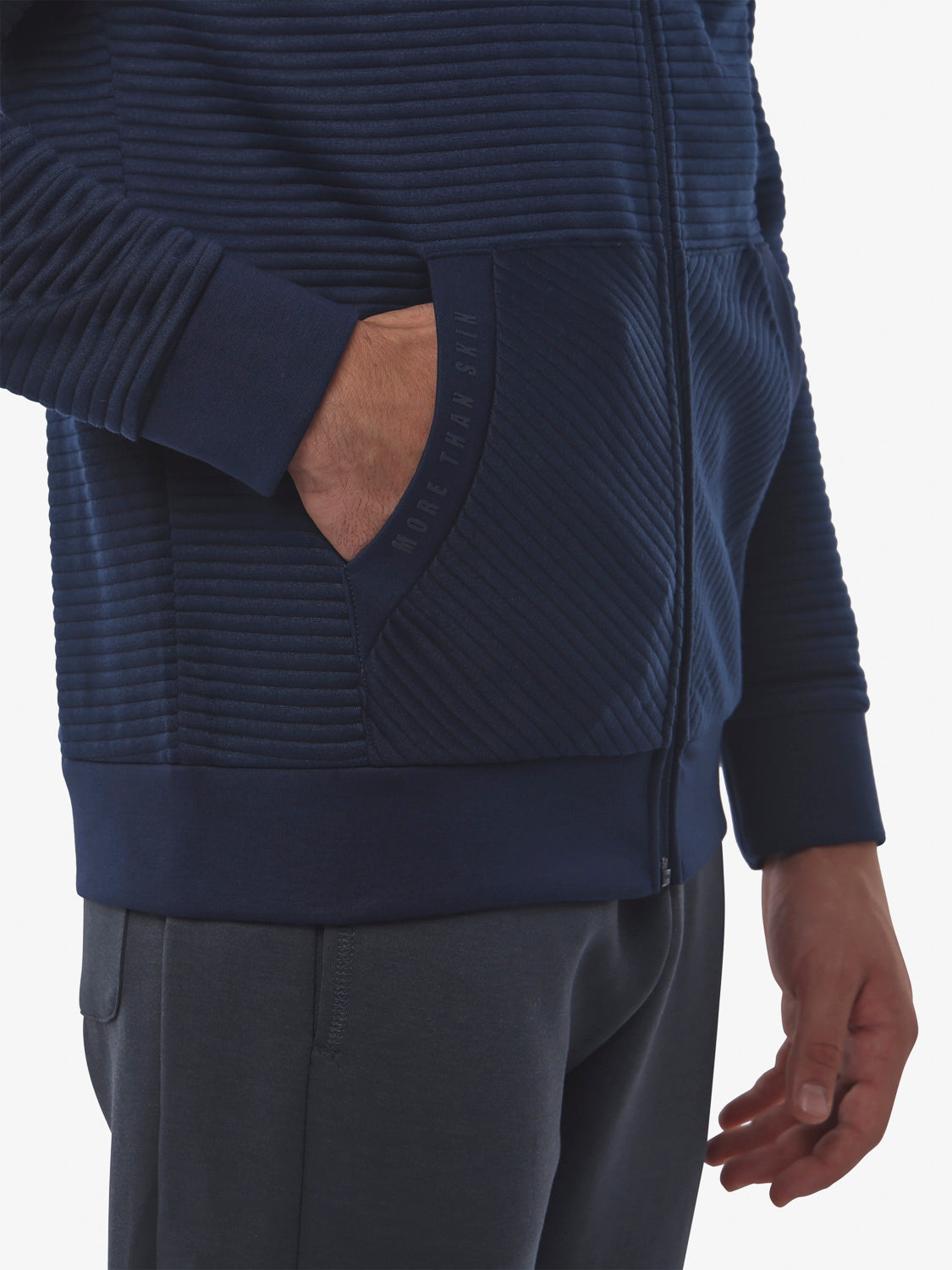 jaked-felpa-volume-con-cappuccio-doppio-tessuto-tasche-con-zip-e-zip-centrale image 8
