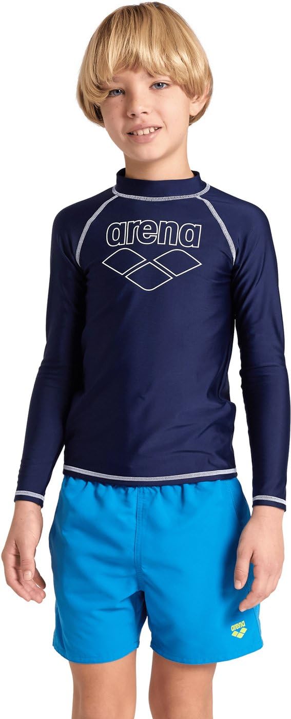 arena-unisex-jr-rash-vest-l-s-graphic-maglia-a-maniche-lunghe-per-bambini-e-raga image 7
