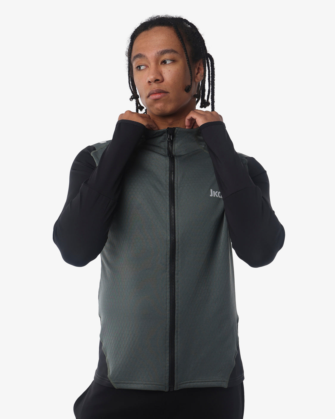 jaked-felpa-full-zip-klik-evo-uomo-in-tessuto-tecnico-antipiega image 7