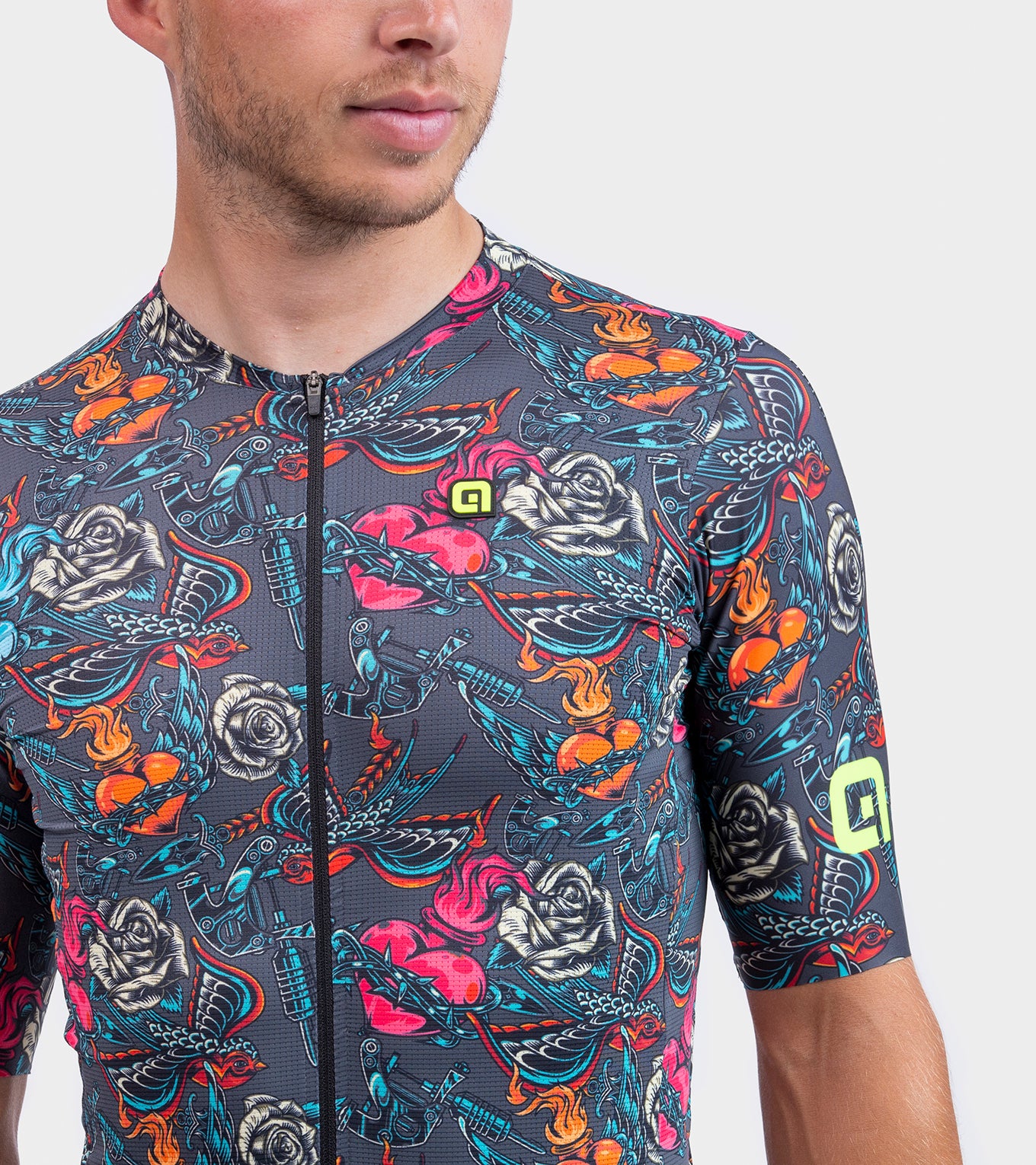 al-cycling-tattoo-maglia-manica-corta-uomo-jersey-leggero-e-traspirante-con-graf image 3