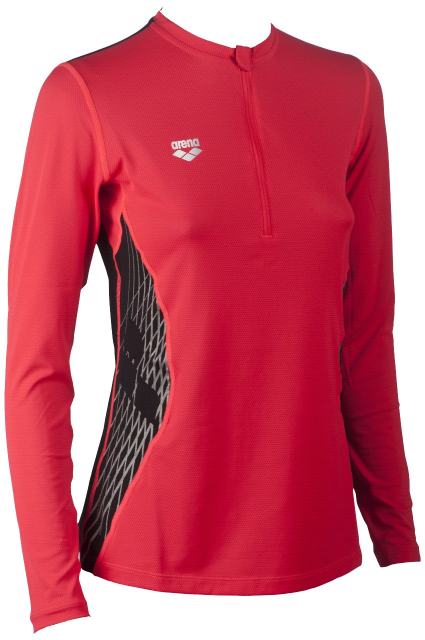 arena-w-run-h-z-long-sleeve-maglia-donna-mezza-zip-per-la-corsa image 5
